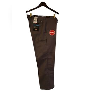 NWT Dickies Men's Flex Double Knee Pants Relaxed Fit Straight Leg Gray SZ 36x32